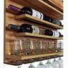 Adega e Barzinho de Parede para sala bebidas com porta taças vinho - Barzinho - 60 x 51 - Nogueira - 2