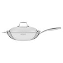 Ver imagem 1 de Wok Tramontina Grano Em Aço Inox 32 Cm 5,2 L Corpo Triplo
