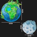 Ver imagem 3 de Adesivo De Parede Decorativo Infantil Planeta Terra