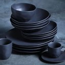 Ver imagem 2 de Xícara para Café com Pires em Cerâmica Preto Matte 100ml Porto Brasil