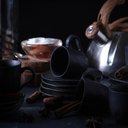 Ver imagem 4 de Xícara para Café com Pires em Cerâmica Preto Matte 100ml Porto Brasil