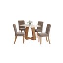 Ver imagem 1 de Mesa Jantar Lins 120 4 Cadeiras Esther Cacau - Henn