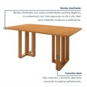 Ver imagem 5 de Conjunto Sala de Jantar 6 Lugares Retangular Tampo MDF Mesa Tessera e Cadeiras Pés Madeira Jade