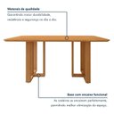 Ver imagem 4 de Conjunto Sala de Jantar 6 Lugares Retangular Tampo MDF Mesa Tessera e Cadeiras Pés Madeira Jade