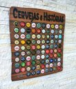 Ver imagem 5 de Quadro Porta Tampinhas Rustic - 80 - Cervejas Histórias