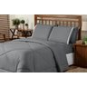 Kit Edredom Casal Queen Dupla Face Aconchego 06 Peças - Cinza - 2