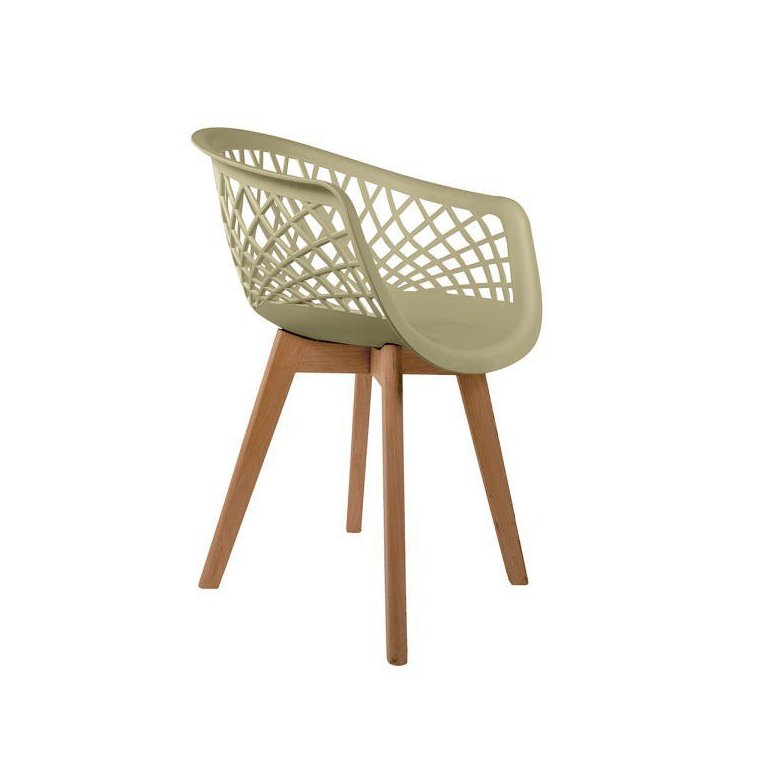 Cadeira Web Fendi - Base Wood Prolar