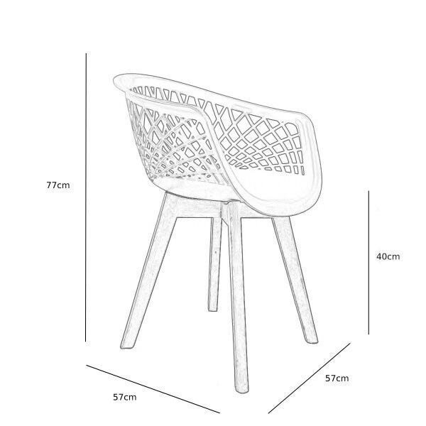 Cadeira Web Fendi - Base Wood PROLAR - 5