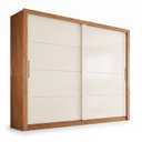 Ver imagem 2 de Guarda-Roupa Casal 2 Portas Deslizantes 4 Gavetas Palace Off White/Cinamomo