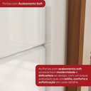 Ver imagem 5 de Guarda-Roupa Casal 2 Portas Deslizantes 4 Gavetas Palace Off White/Cinamomo