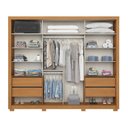 Ver imagem 4 de Guarda-roupa Casal 2 Portas Deslizantes 4 Gavetas Palace