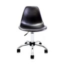 Ver imagem 2 de Cadeira Eames Preta em Polipropileno com Base Office Cromada para Escritório e Home Office