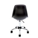 Ver imagem 4 de Cadeira Eames Preta em Polipropileno com Base Office Cromada para Escritório e Home Office