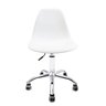 Cadeira Eames Branca - Base Office Cromada - 2