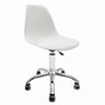 Cadeira Eames Branca - Base Office Cromada - 1