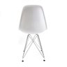 Cadeira Eames Branca - Base Eiffel Cromada - 4