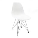 Ver imagem 1 de Cadeira Eames Branca - Base Eiffel Cromada