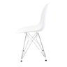 Cadeira Eames Branca - Base Eiffel Cromada - 3