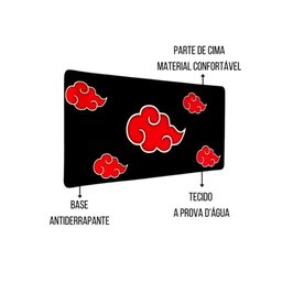 Mouse Pad Naruto Akatsuki 350mm x 700mm x 3mm Grande - 3