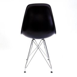 Cadeira Eames Preta - Base Eiffel Cromada - 4