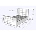 Ver imagem 3 de Cama com Cabeceira Casal Estofada Uvaia 140cm Suede: Bege