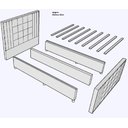 Ver imagem 2 de Cama com Cabeceira Casal Estofada Uvaia 140cm Suede: Bege