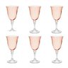 Conjunto 6 Taças Cristal para Água Kelopatra/Branta Quartz 360 Ml Rosa - 1