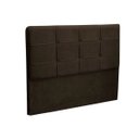 Ver imagem 3 de Cabeceira Casal King Cama Box 195 cm London Chocolate - JS Móveis