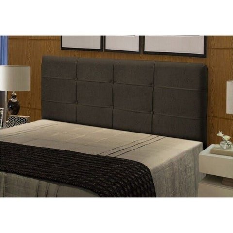 Cabeceira Casal King Cama Box 195 cm London Chocolate - JS Móveis