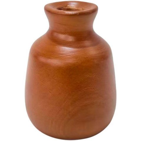 Vaso Decorativo Enfeite Home&Co Madeira 21x15x15cm Natural