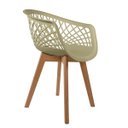 Ver imagem 2 de Kit 3 Cadeiras Web Fendi - Base Wood
