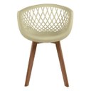 Ver imagem 3 de Kit 3 Cadeiras Web Fendi - Base Wood