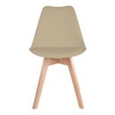 Ver imagem 3 de Kit 4 Cadeiras Saarinen Fendi - Base Wood