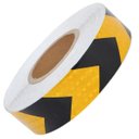 Ver imagem 2 de Faixa Refletiva Segurança 25 Metros Kit 10 Unidades Seta Amarelo Fluorescente Transito Caminhao Estr