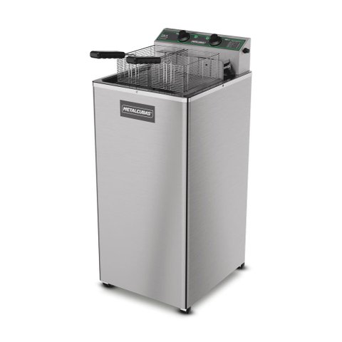 Fritador Óleo Zona Fria Elétrico Reativo 2 resistência 15L Monofásico 220v 8000w FOE15 P
