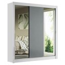Ver imagem 3 de Guarda-roupa Casal Madesa Mônaco 3 Portas de Correr com Espelhos - Branco/cinza