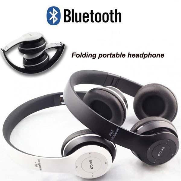 Fone Ouvido Bluetooth Dobrável Microfone Atend Chamada P47 - 7