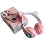 Headphone Kts Cat Ear Led Wireless Bluetooth 5.0 Rosa - 1