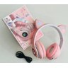 Headphone Kts Cat Ear Led Wireless Bluetooth 5.0 Rosa - 4