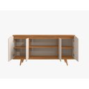 Ver imagem 3 de Aparador Buffet Grace 160cm 4 Portas Cedro com Offwhite - Rede Móveis