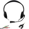 Fone Headset para Pc e Notebook Plug Duplo e Adaptador P2 - 1