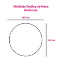 Ver imagem 3 de Toalha de Mesa Redonda 4 Lugares Margaridas