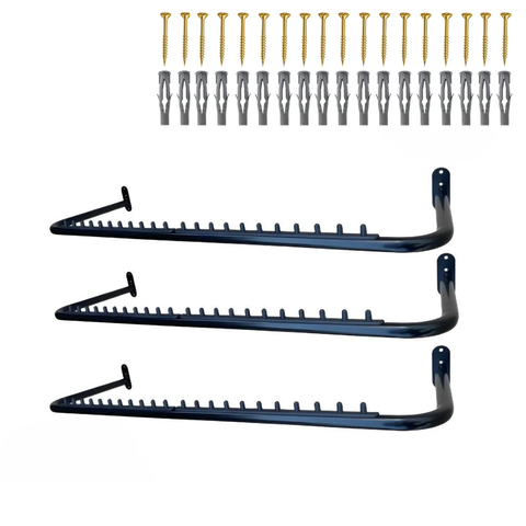 3 Cabideiros Araras Rt com Organizador de Cabides Suporte Reforçado Loja Closets