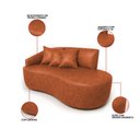 Ver imagem 3 de Sofá 2 Lugares Orgânico 140 Cm Morgan Sintético Pu Nozes D03 - D’Rossi
