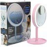 Espelho Luz Led Iluminador Mesa Maquiagem Portátil - Usb (rosa) - 1