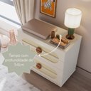 Ver imagem 6 de Cômoda para Quarto de Bebê 4 Gavetas Aurora Bege/Areia/Jequitibá