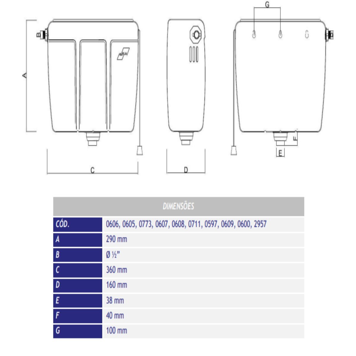 Caixa de Descarga Bege Duna Cipla - 2