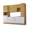 Ver imagem 3 de Cozinha Modulada Compacta 290cm com Paneleiro e Torre Quente Slim Luciane