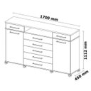 Ver imagem 6 de Conjunto Guarda-Roupa Casal com Espelho 3 Portas Residence e Cômoda London Espresso Móveis