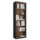 Ver imagem 2 de Estante Livreiro 5 Prateleiras Gold 2 Módulos- Dullar Móveis:preto